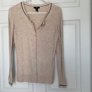 Tan button down long sleeves cardigan from The Gap